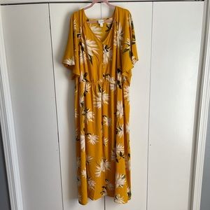 AVA & VIV | Women’s Floral Plus Size Maxi Dress